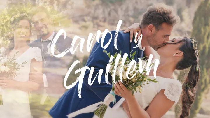 Carol & Guillem, pareja protagonista de una película de boda de Las Bodas de Pantamaría